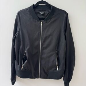 City Chic Black Bomber Jacket